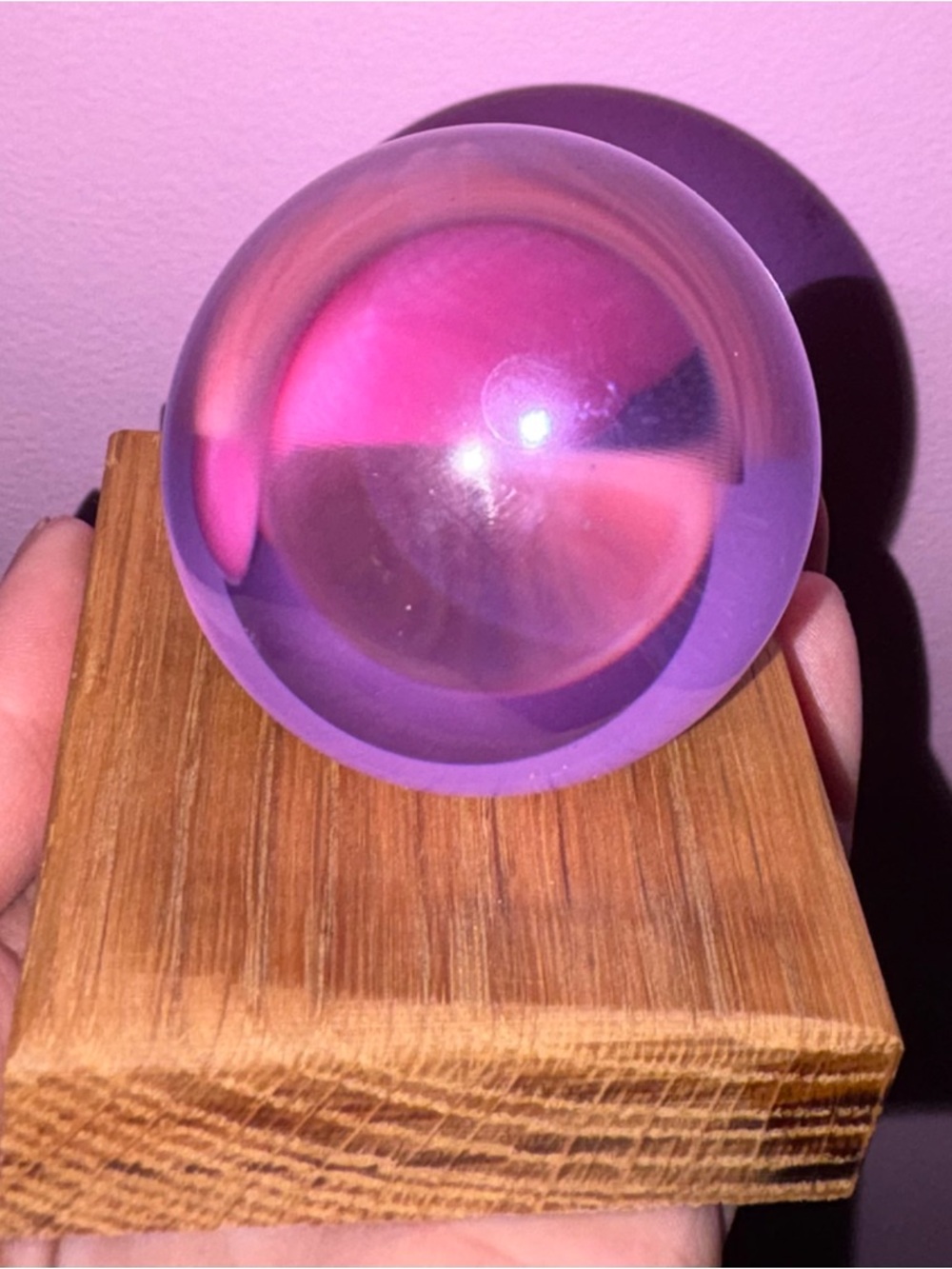 Glass Crystal ball with stand